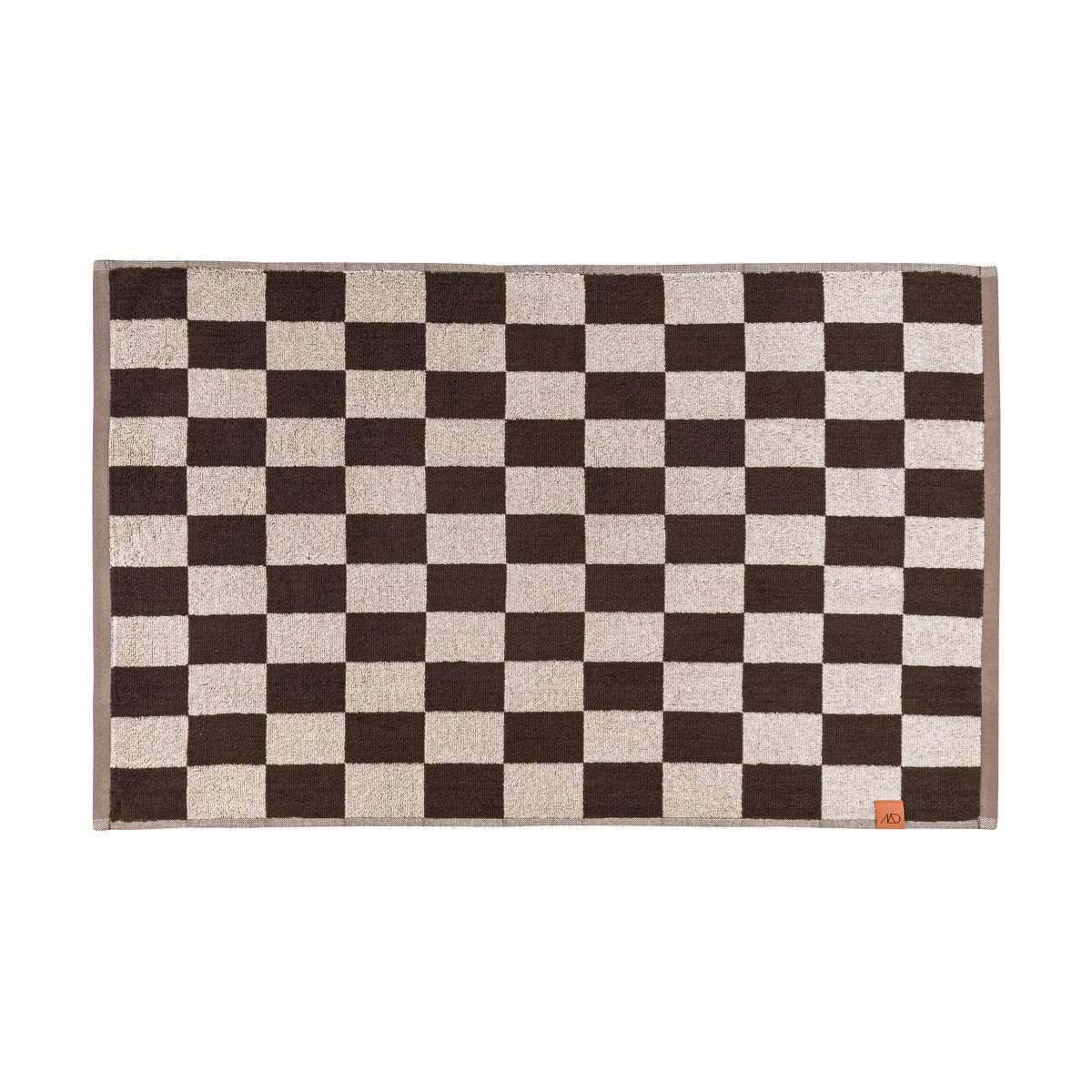 Mette Ditmer Retro Badematte 50x80 cm Chocolate | Skandinavisches Design | Badezimmerteppiche | Braun