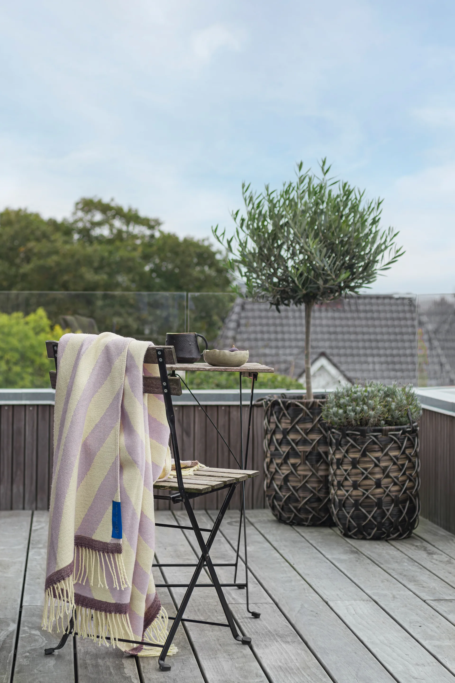 Retro Decke 125x170 cm, Lilac Mette Ditmer