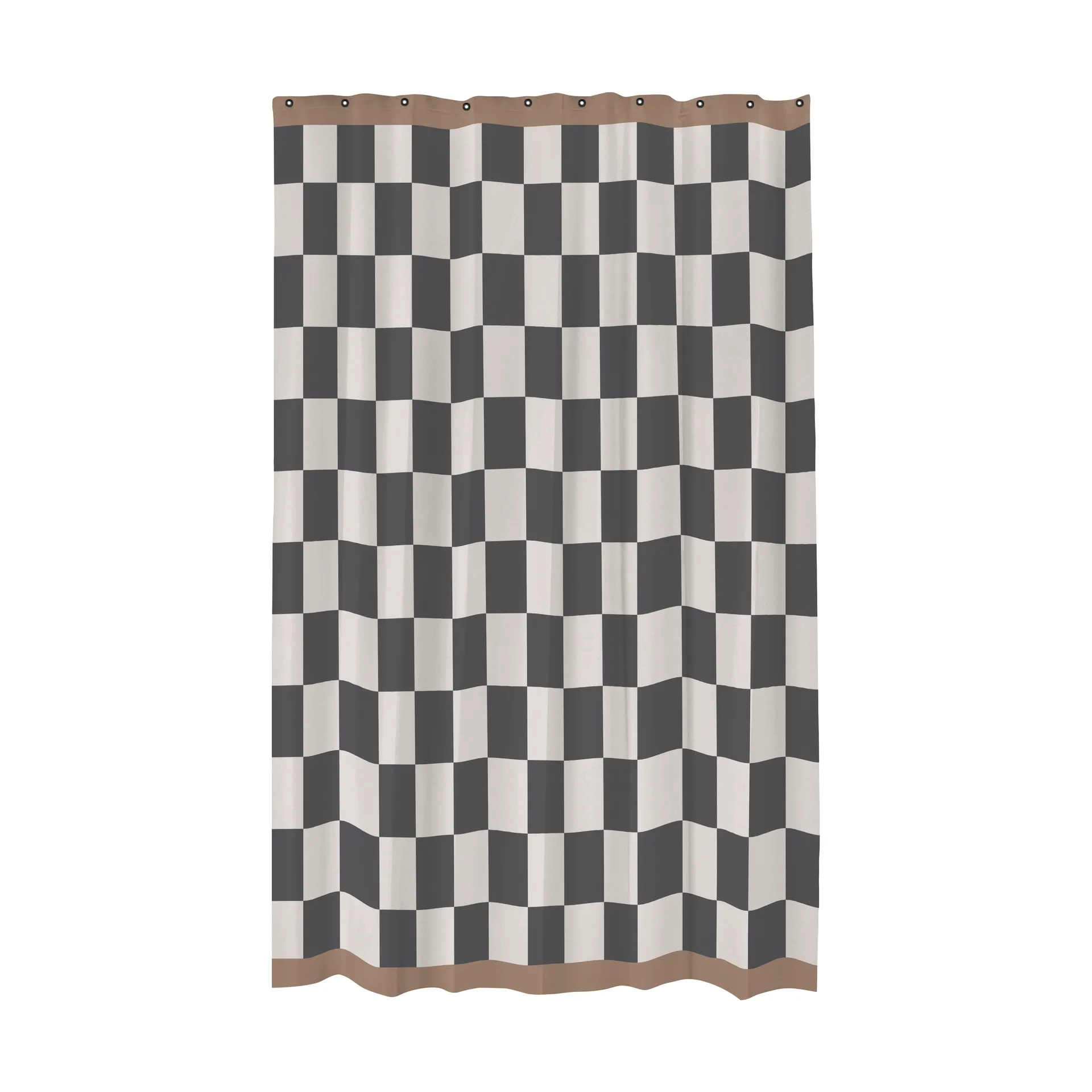 Retro Duschvorhang 150x200 cm, Dark grey Mette Ditmer