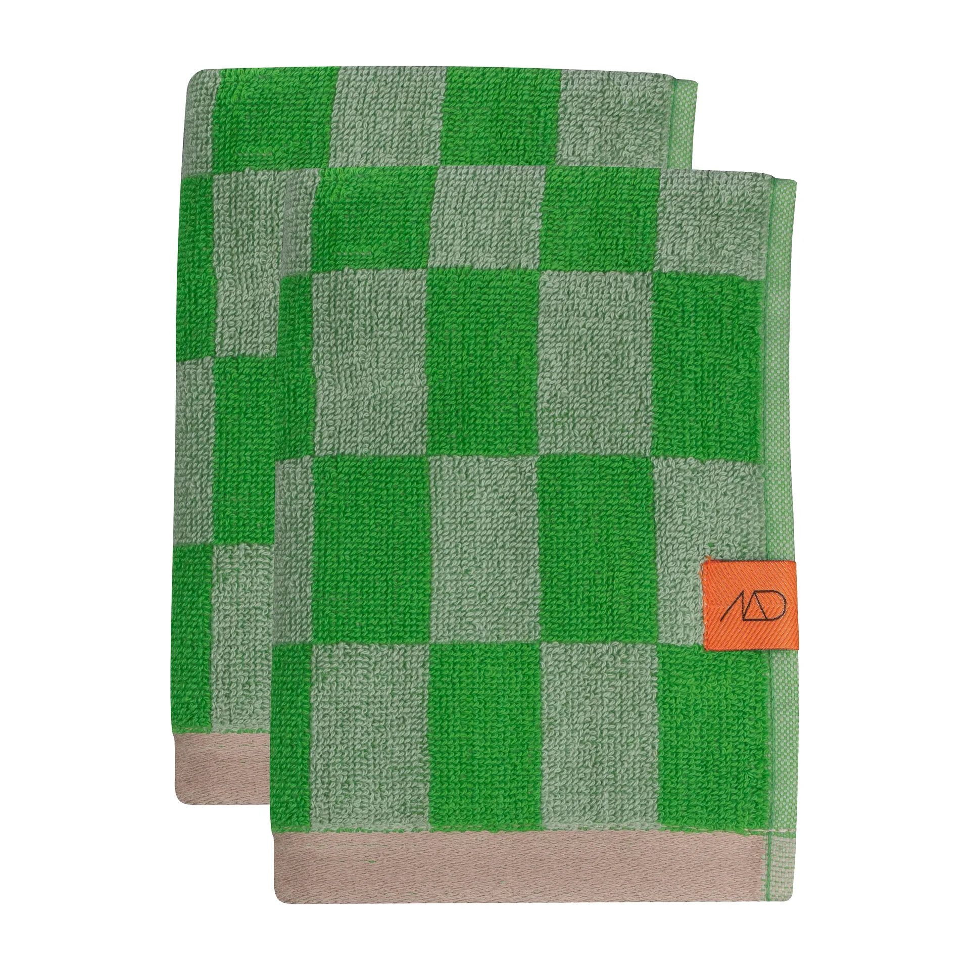 Retro Gästehandtuch 40 x 55cm 2er Pack, Classic green Mette Ditmer