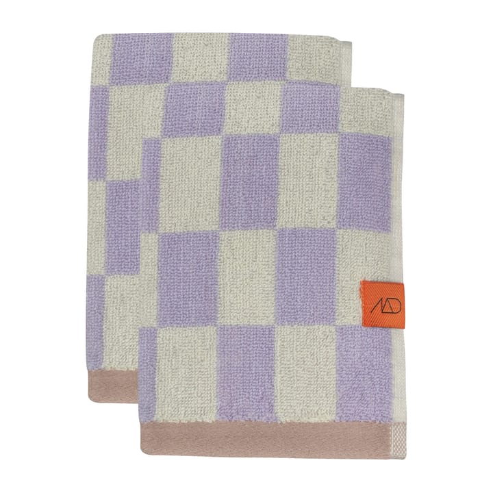 Retro Gästehandtuch 40 x 55cm 2er Pack - Lilac - Mette Ditmer