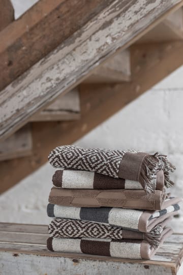 Retro Handtuch 50 x 90cm - Chocolate - Mette Ditmer