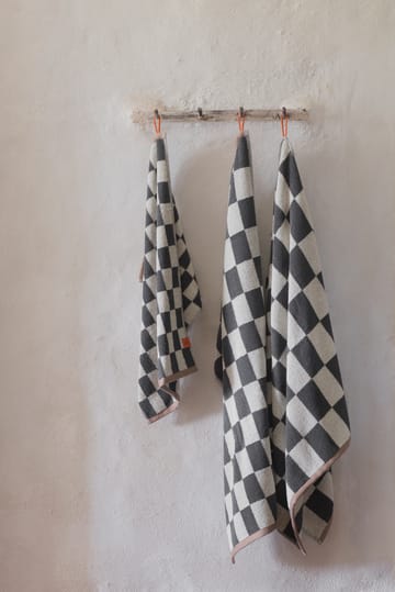 Retro Handtuch 50 x 90cm - Dark grey - Mette Ditmer