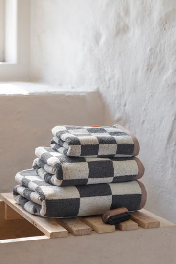 Retro Handtuch 50 x 90cm - Dark grey - Mette Ditmer
