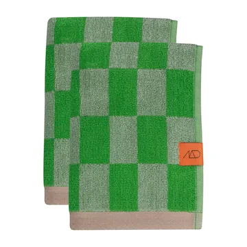Retro Handtuch - Classic green, 40x55 cm, 2er Pack - Mette Ditmer