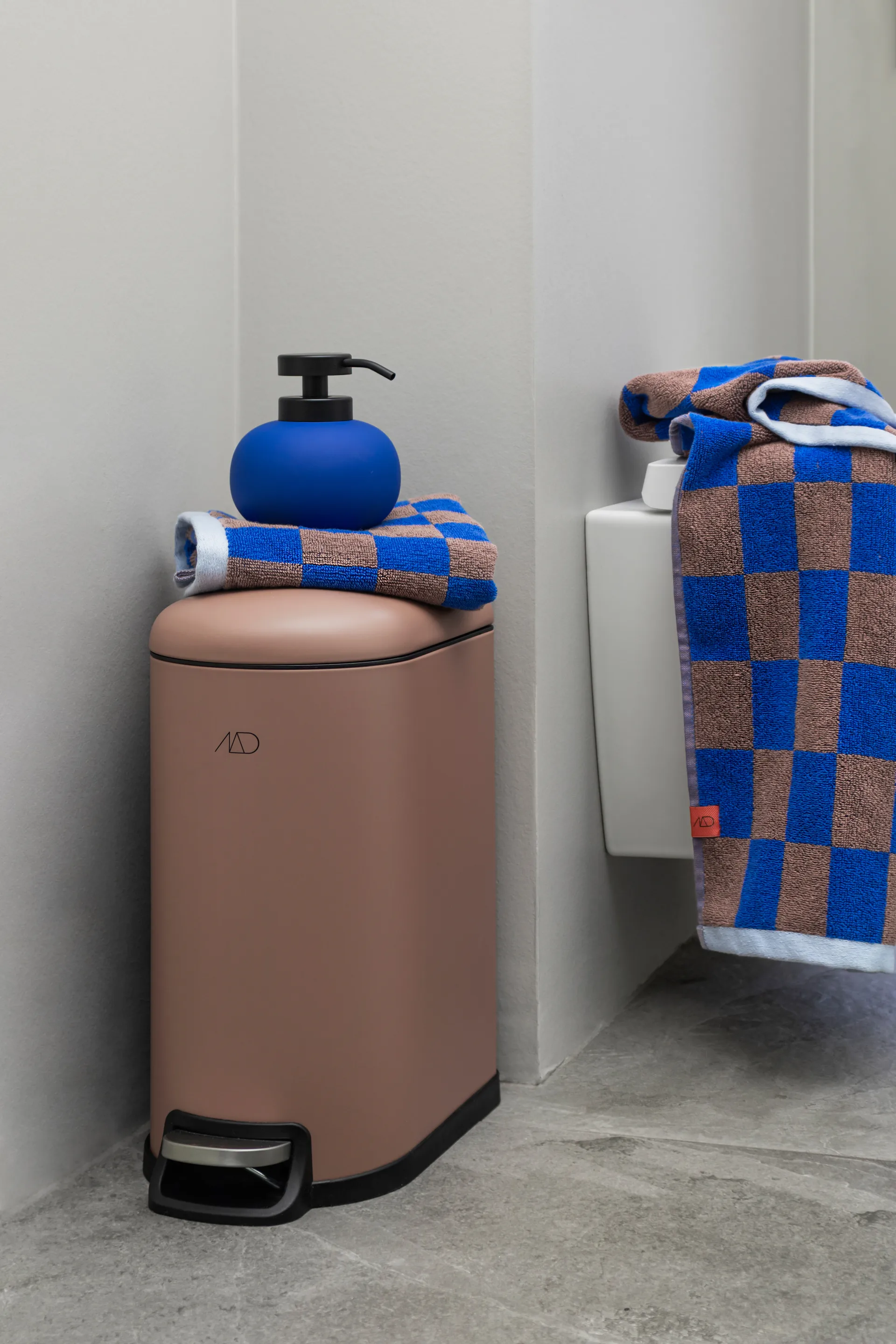 Retro Handtuch, Cobalt, 70x133 cm Mette Ditmer