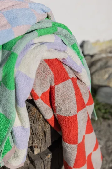 Retro Handtuch - Dark orange, 50x90 cm - Mette Ditmer