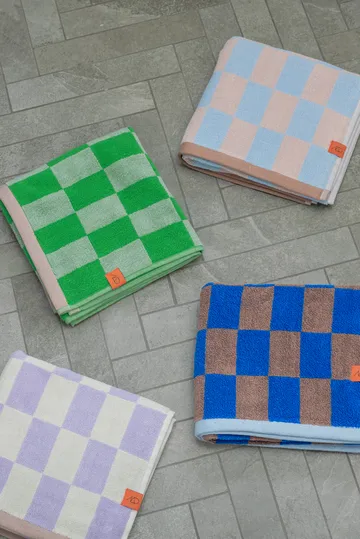 Retro Handtuch - Light blue, 70x133 cm - Mette Ditmer