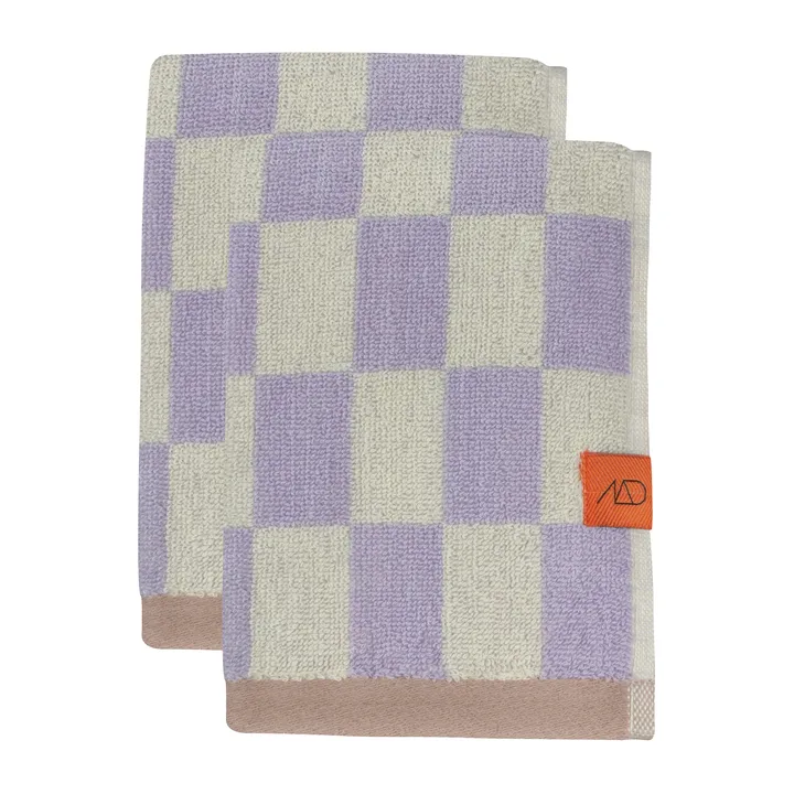 Retro Handtuch - Lilac, 40x55 cm, 2er Pack - Mette Ditmer
