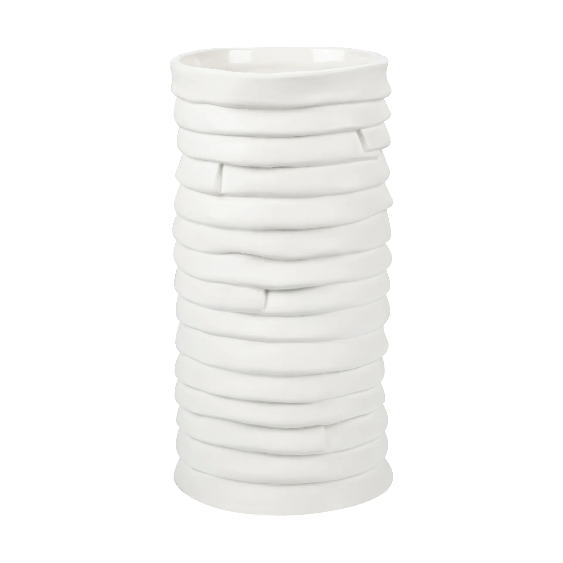 Ribbon Vase large 20cm, Off-white Mette Ditmer