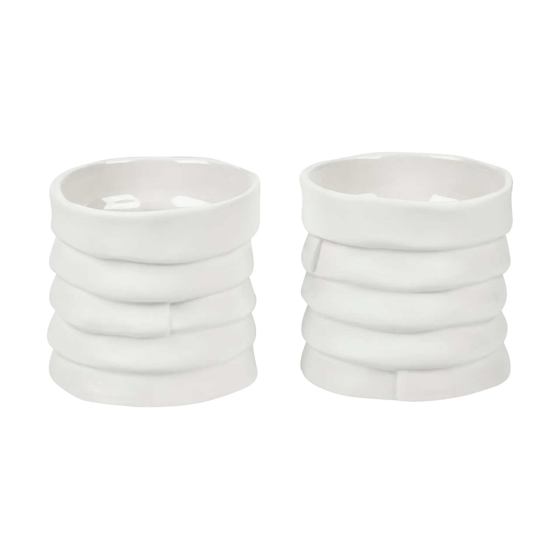 Ribbon Windlicht Ø7cm 2er Pack, Off-white Mette Ditmer