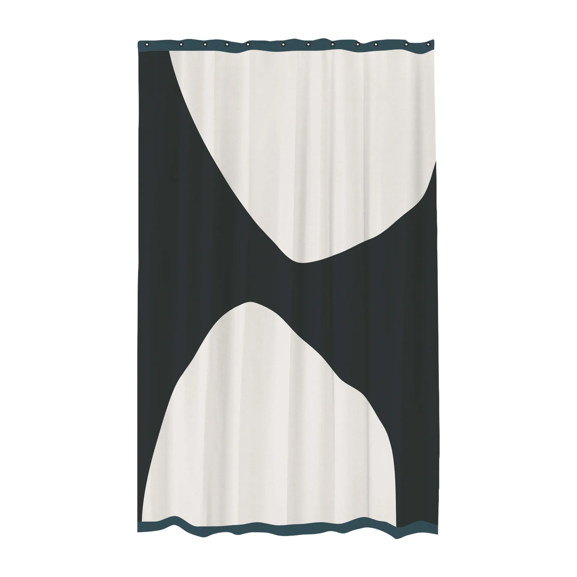 Rock Duschvorhang 150 x 200cm, Black Mette Ditmer