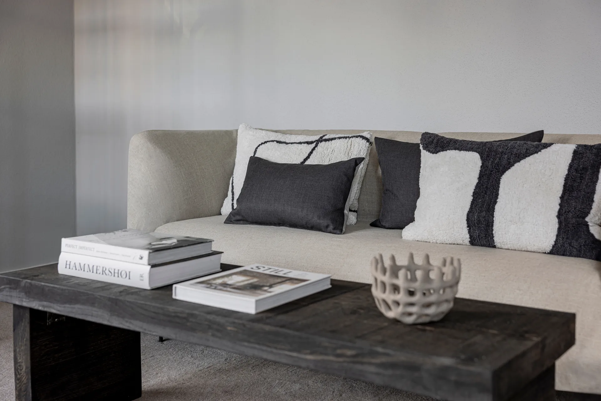 Scala Kissenbezug, Stone grey, 40x60 cm Mette Ditmer