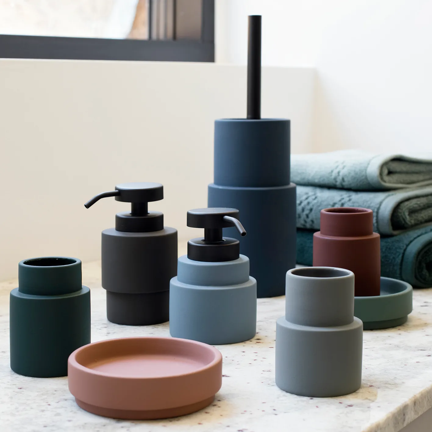 Shades Zahnbürstenbecher model A, Light grey Mette Ditmer