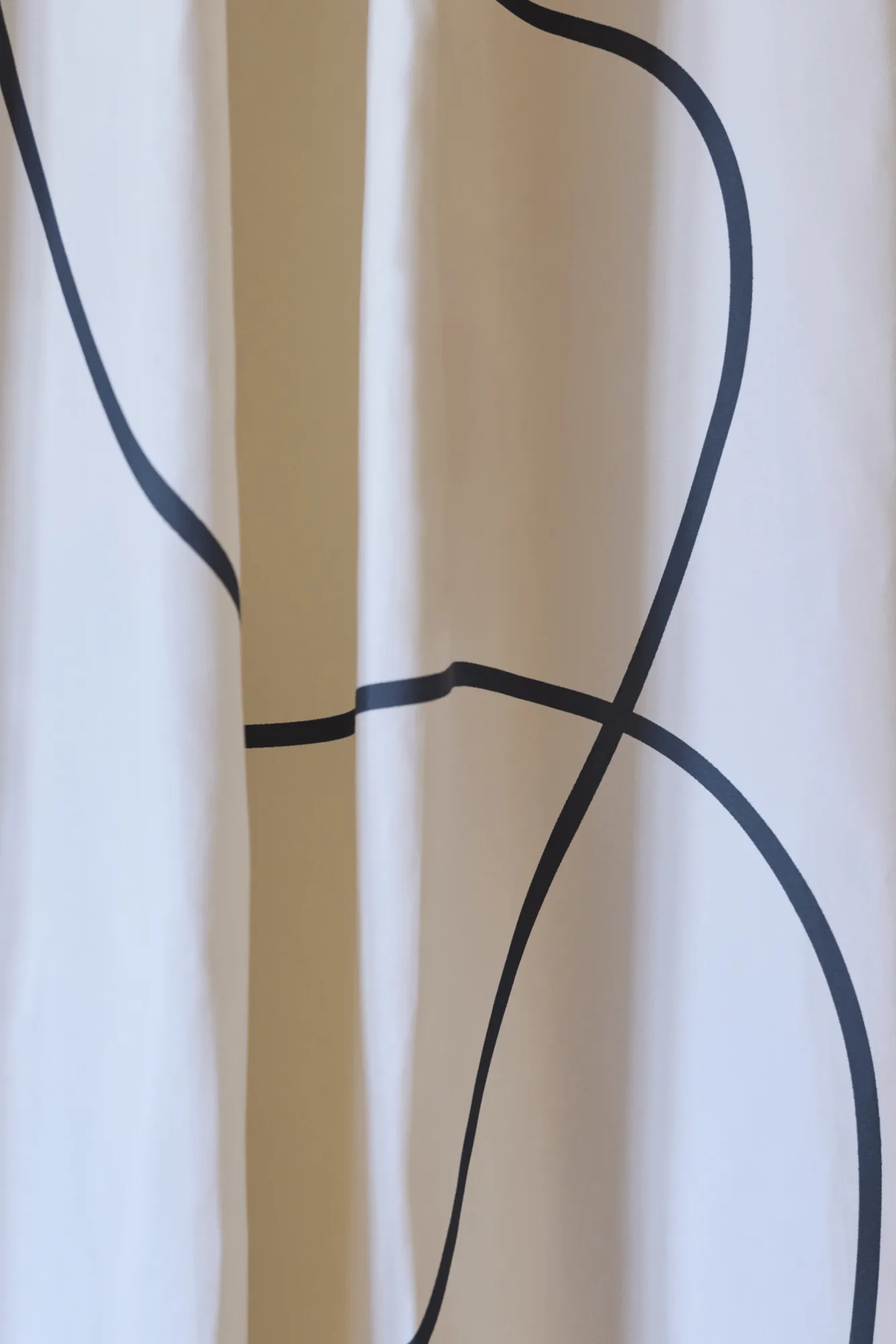 Shadow Duschvorhang, Weiß, 150x200 cm Mette Ditmer
