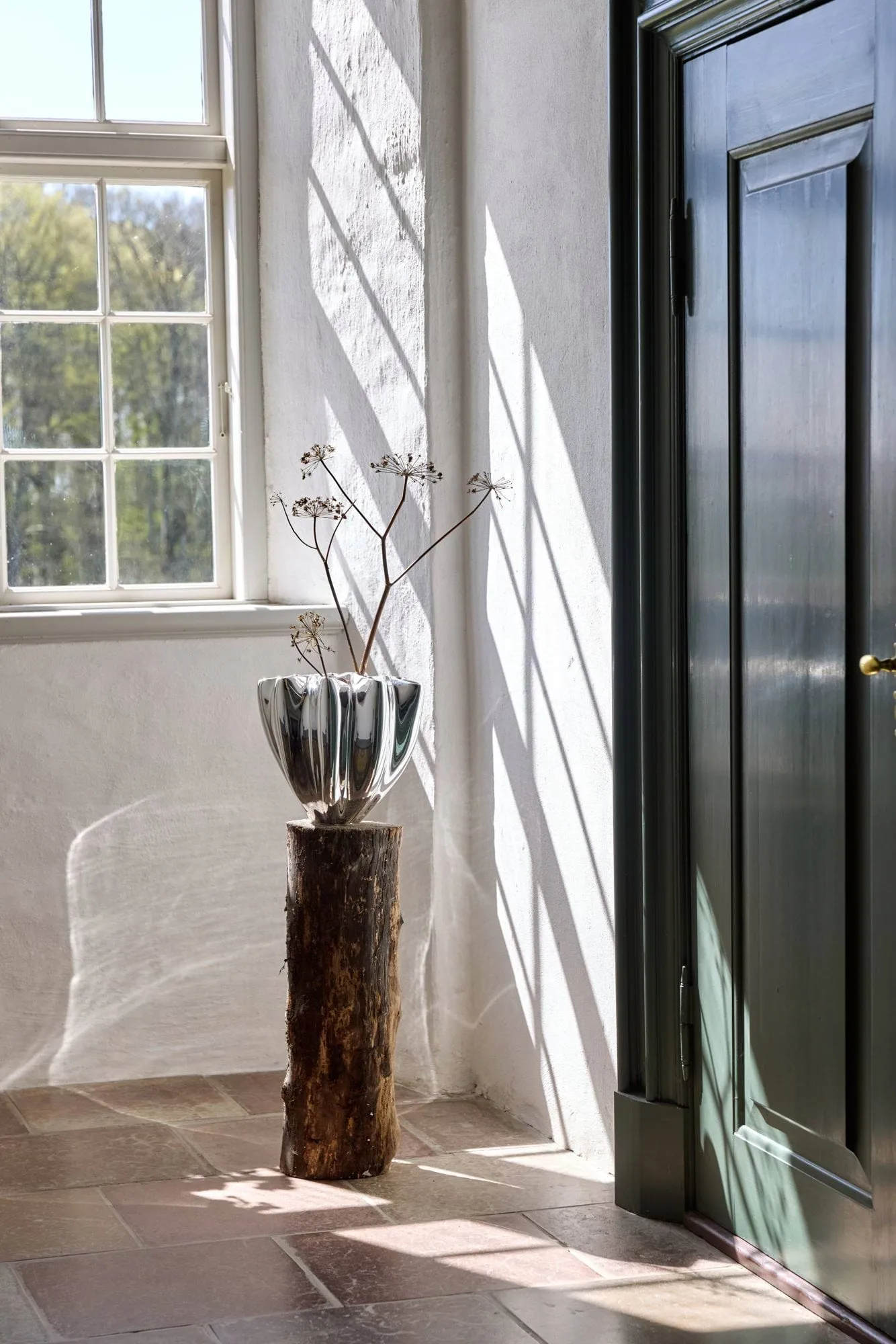 Shell Vase, Groß, 30 cm, Chrom Mette Ditmer