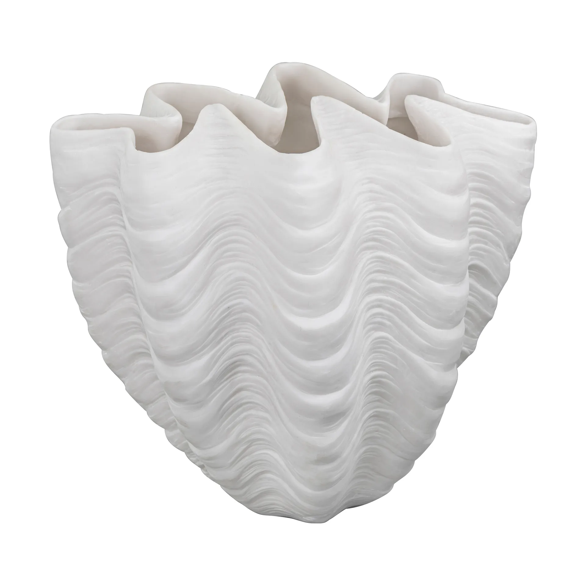 Shell Vase, Large, 30 cm, white Mette Ditmer