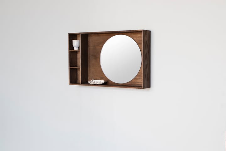 Show-me Spiegel mit Ablage small, Dark oiled Mette Ditmer