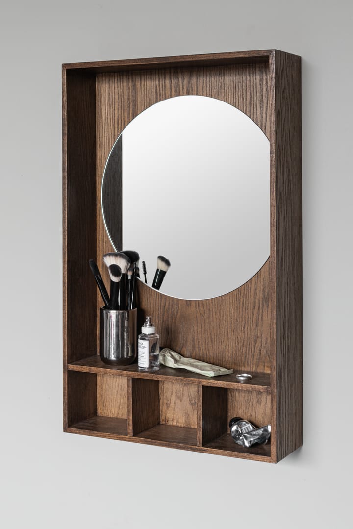 Show-me Spiegel mit Ablage small, Dark oiled Mette Ditmer