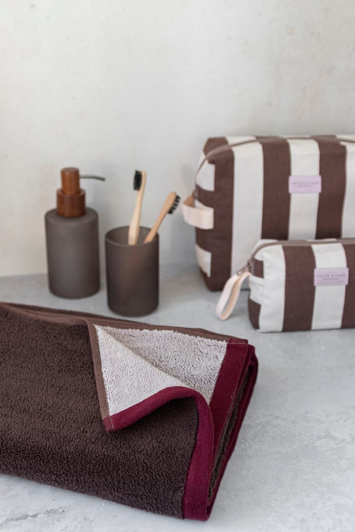 Soft Badehandtuch 70x133 cm, Brown-sand Mette Ditmer