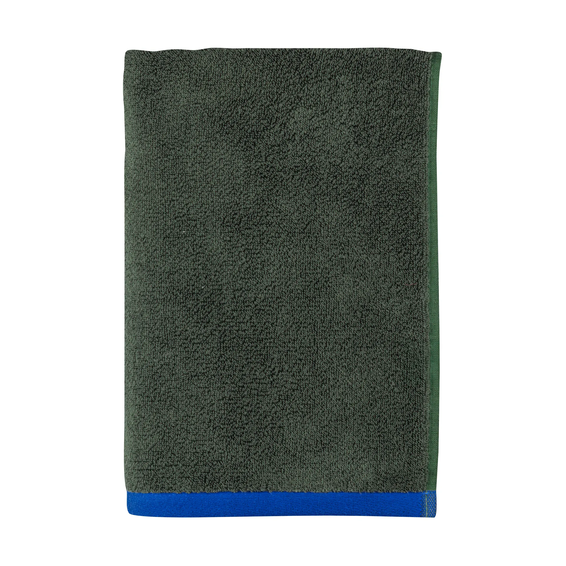 Soft Badehandtuch 70x133 cm, Dark olive-light blue Mette Ditmer