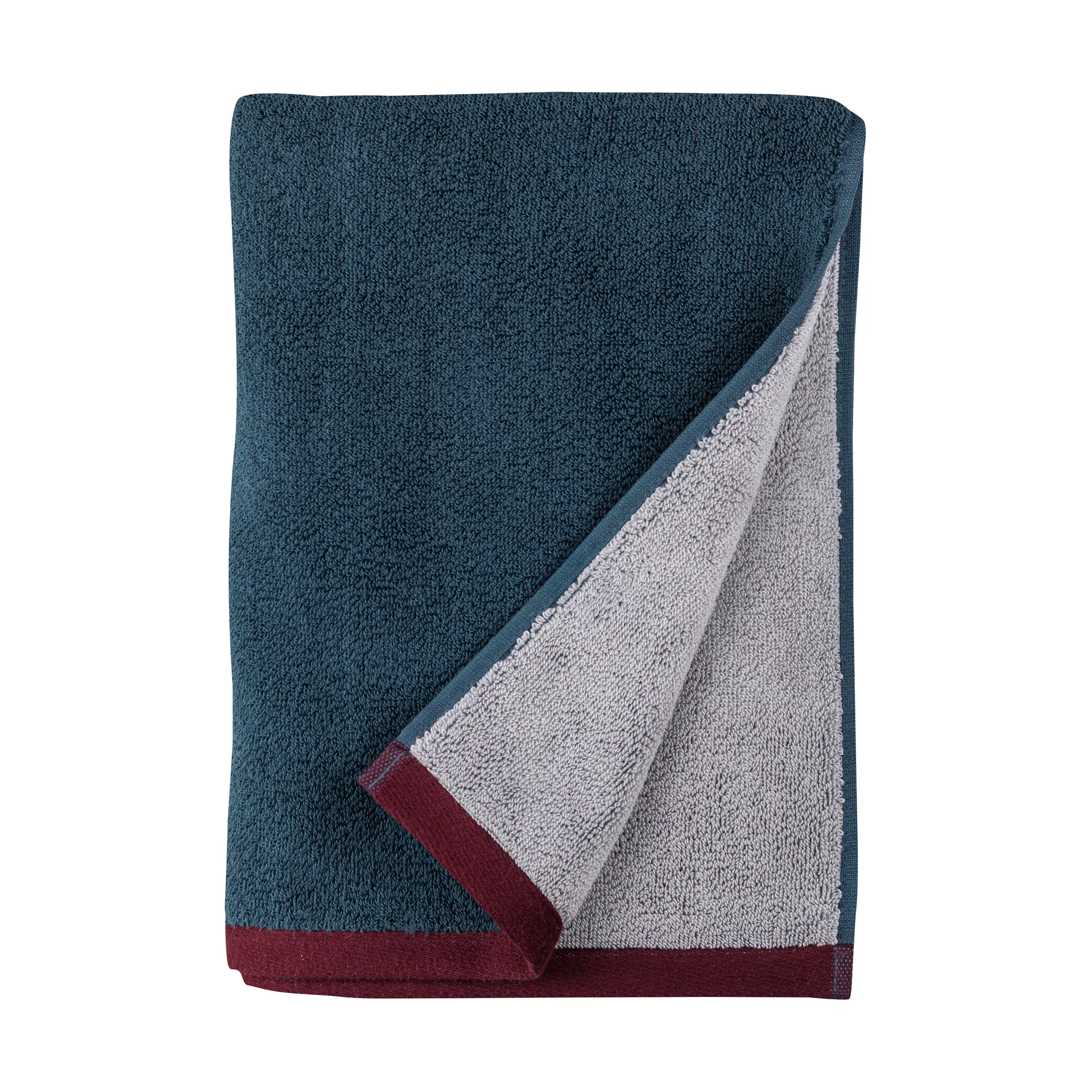 Soft Badehandtuch 70x133 cm, Midnight blue-light grey Mette Ditmer