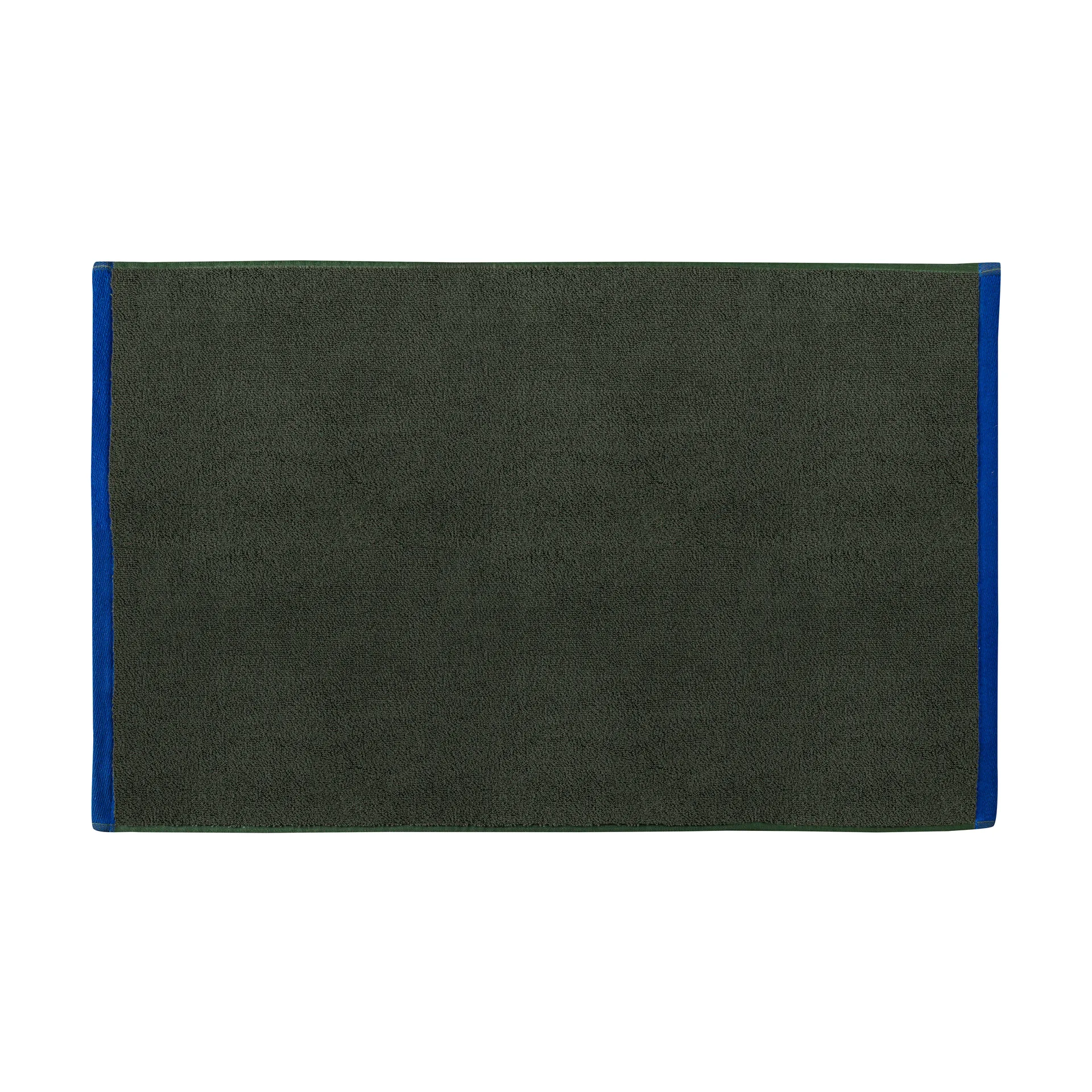 Soft Badezimmerteppich 50x80 cm, Dark olive-light blue Mette Ditmer