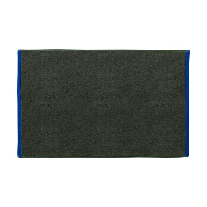 Soft Badezimmerteppich 50x80 cm - Dark olive-light blue - Mette Ditmer