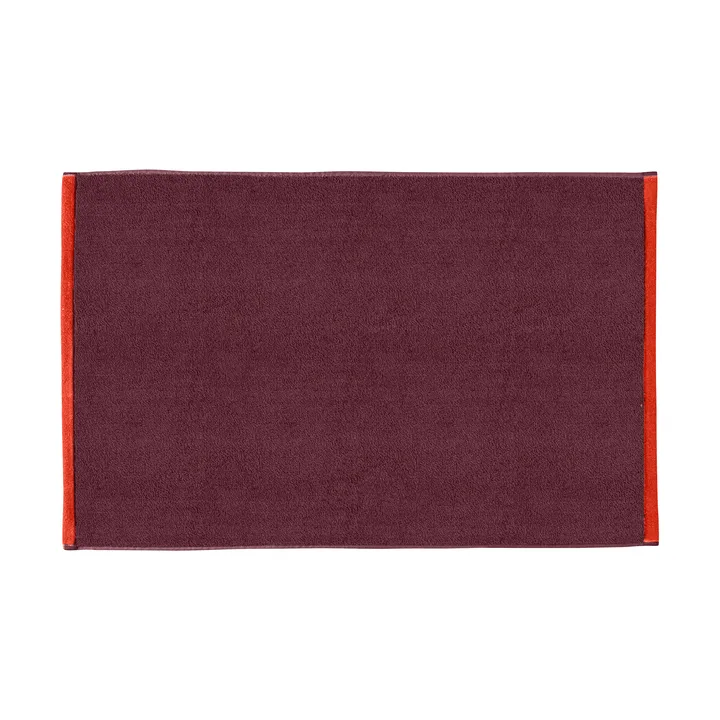 Soft Badezimmerteppich 50x80 cm - Red-Grey (röd-grå) - Mette Ditmer