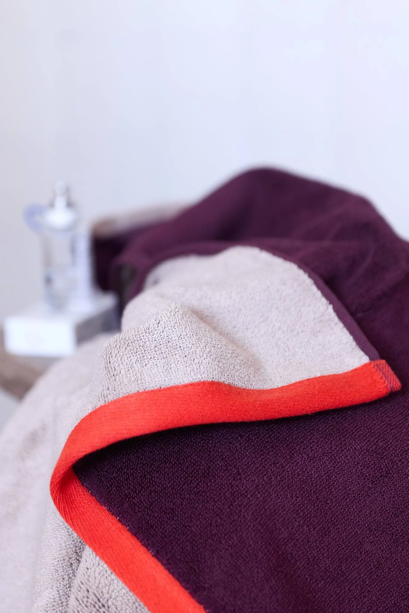 Soft Gästhandtuch 2er-Pack 40x55 cm, Red-Grey (röd-grå), 40x55 cm Mette Ditmer