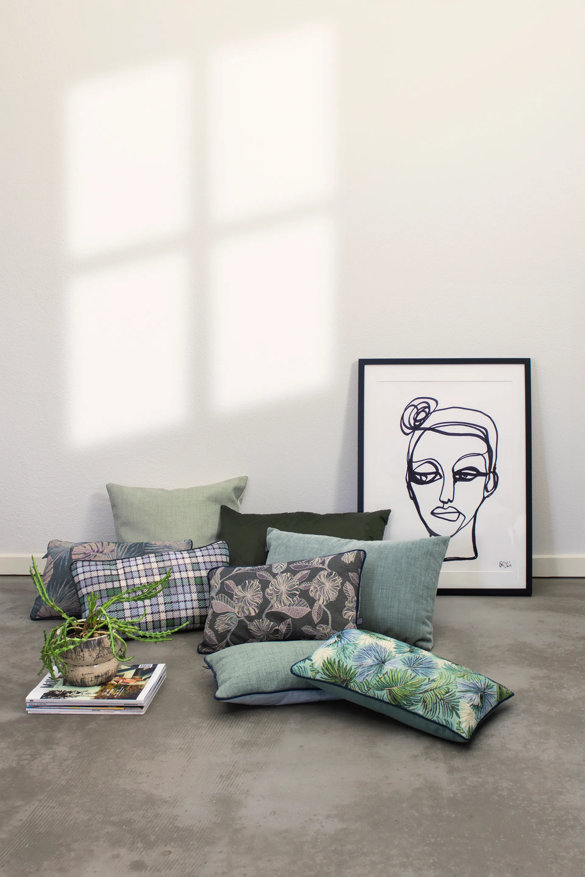 Spectrum Kissen 50 x 50cm, Green-kit Mette Ditmer