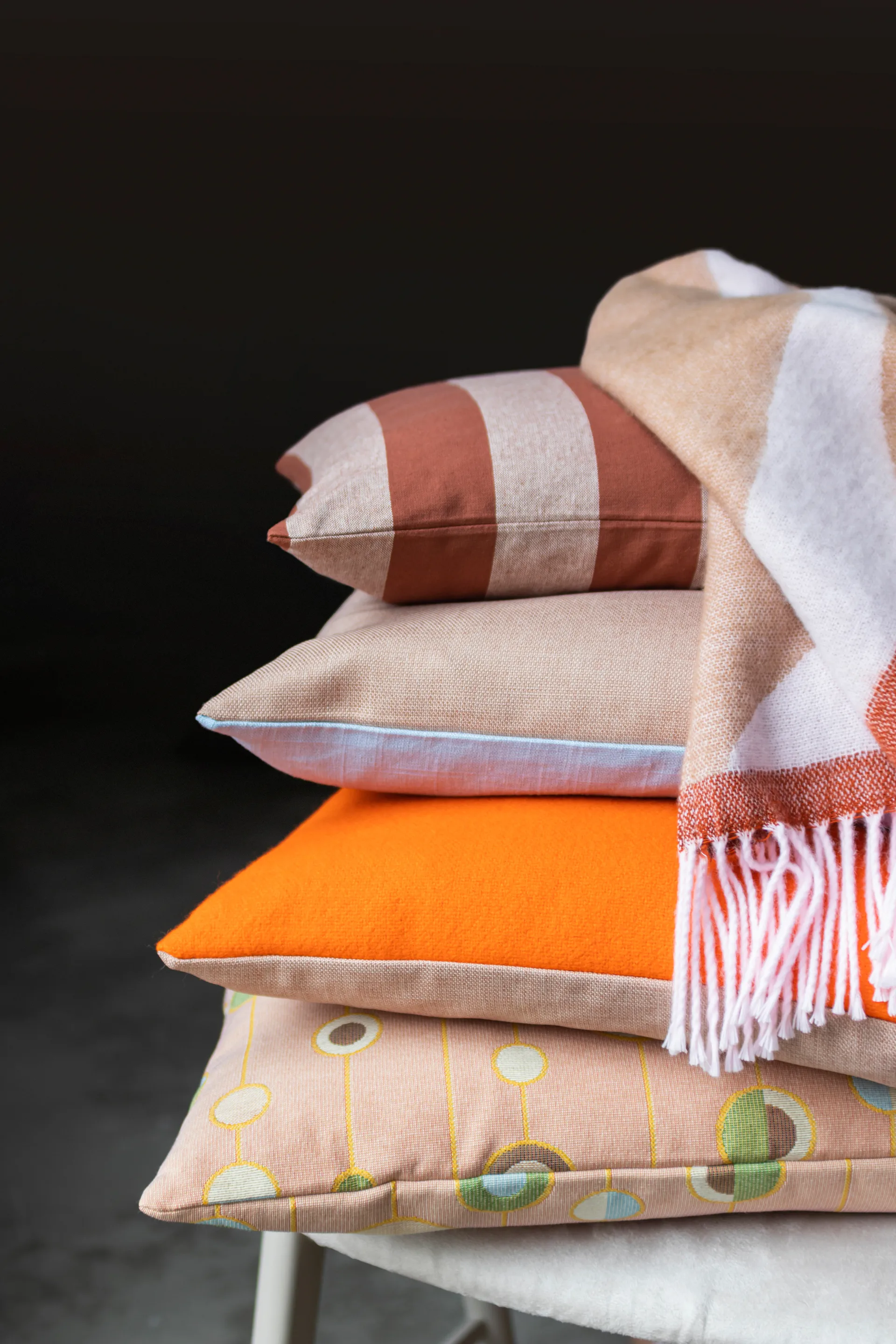 Spectrum Kissen 50 x 50cm, Orange-peach Mette Ditmer