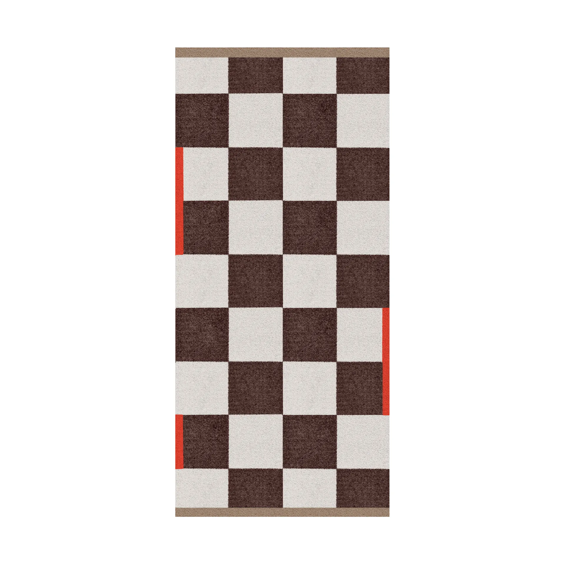 Square all-round Teppich large, Brown Mette Ditmer