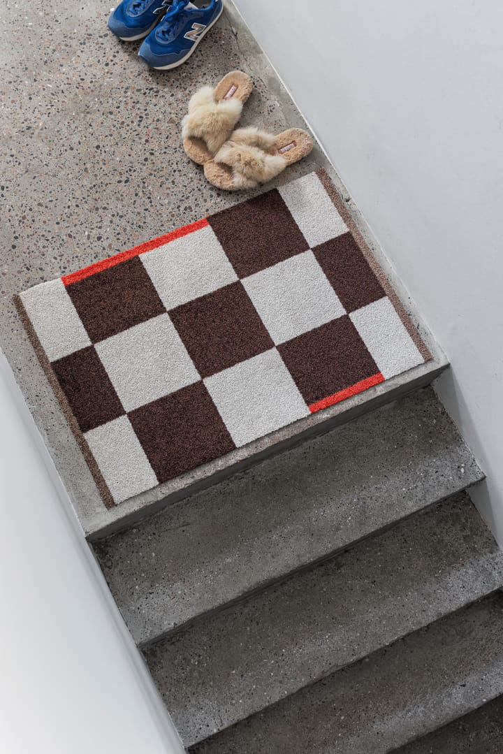 Square all-round Teppich small, Brown Mette Ditmer