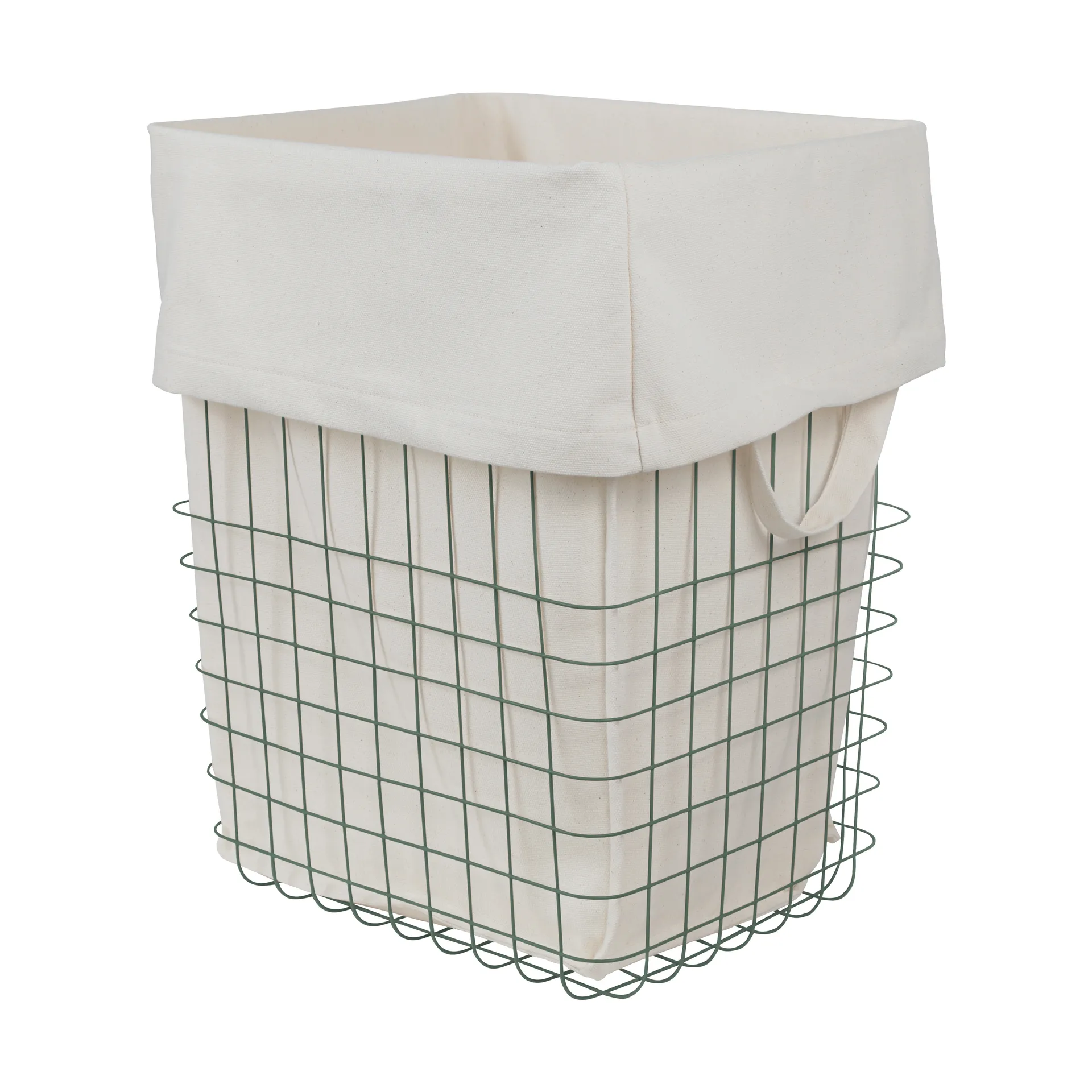 Store-it Aufbewahrungskorb mit Baumwollbeutel Large, Thyme green Mette Ditmer