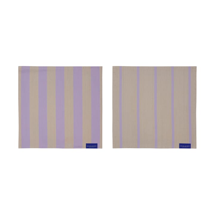 Stripes Geschirrtuch 33x33 cm 2er-Pack - Sand - Mette Ditmer