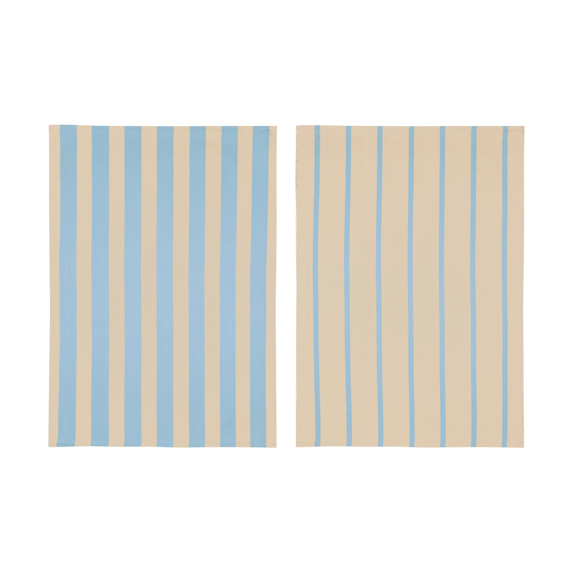 Stripes Küchenhandtuch 50x70 cm 2er-Pack, Blue-Beige (blå-beige), 50x70 cm Mette Ditmer