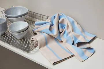 Stripes Küchenhandtuch 50x70 cm 2er-Pack - Blue-Beige (blå-beige), 50x70 cm - Mette Ditmer