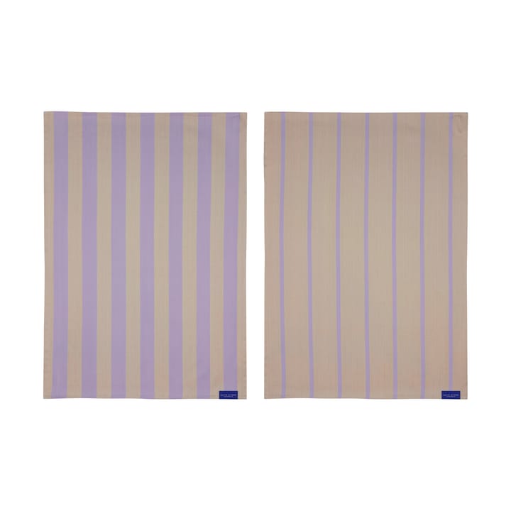 Stripes Küchenhandtuch 50x70 cm 2er-Pack - Sand - Mette Ditmer