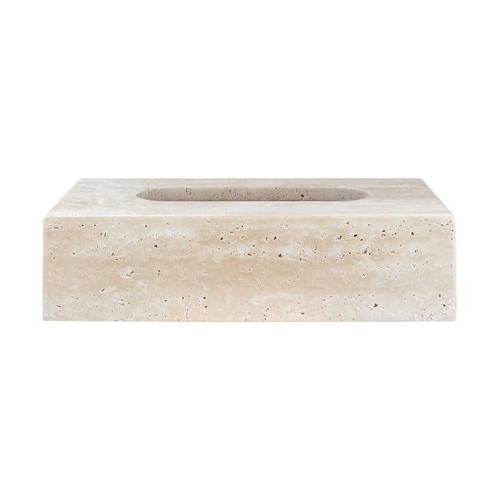 Travertin Aufbewahrungsdose 14x25,5 cm - Linen - Mette Ditmer