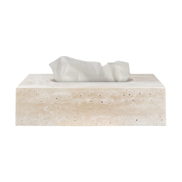 Travertin Aufbewahrungsdose 14x25,5 cm, Linen Mette Ditmer