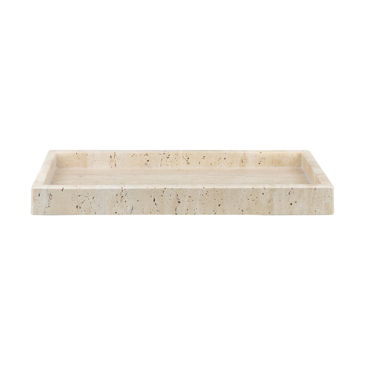 Mette Ditmer Travertine dekorationstablett 16x31 cm Linen