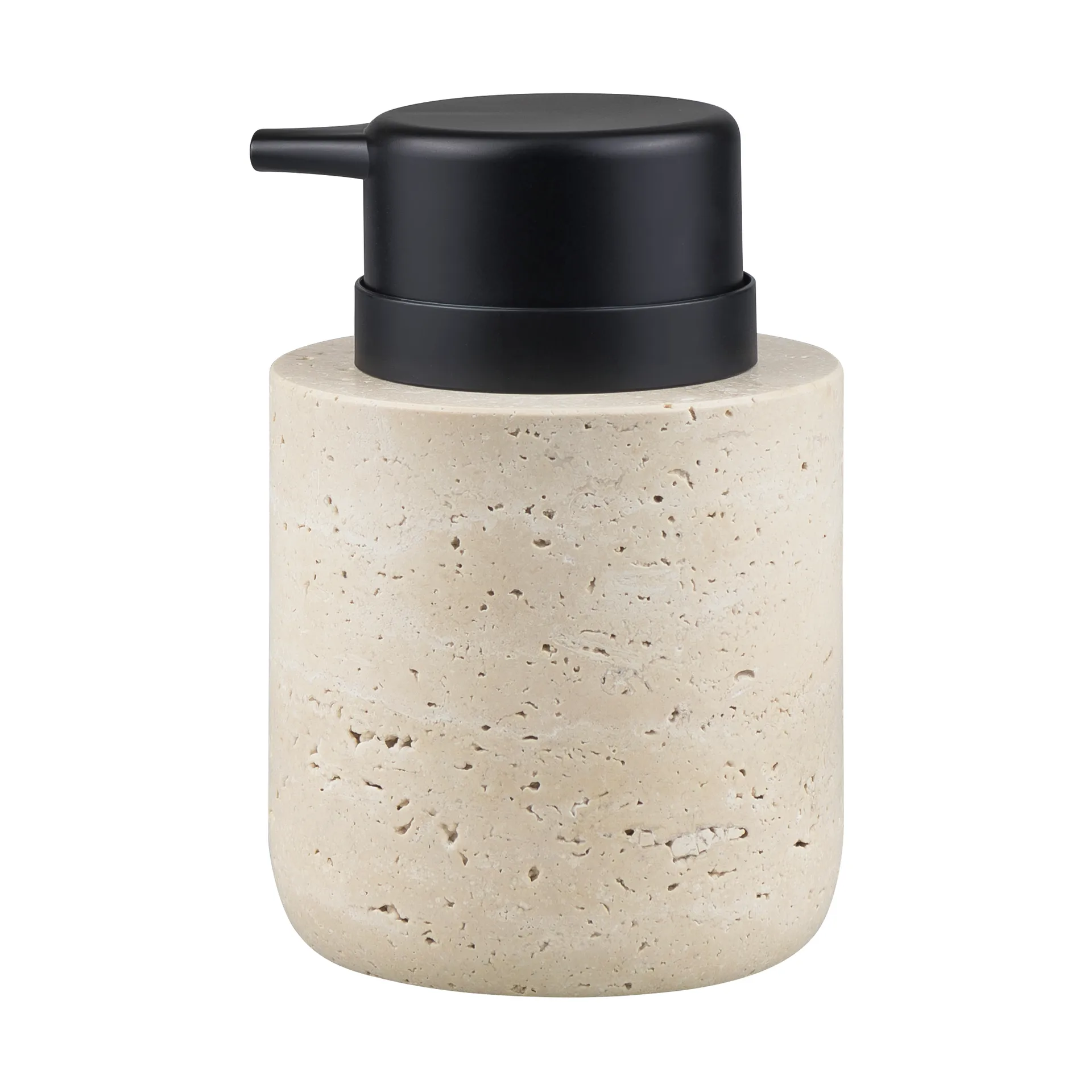 Travertine Seifenspender 12,5 cm, Linen Mette Ditmer