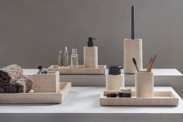 Travertine Seifenspender 12,5 cm - Linen - Mette Ditmer