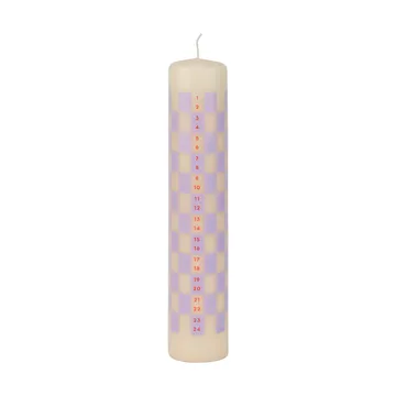 Twentyfour Kalenderkerze 25cm - Light lilac - Mette Ditmer