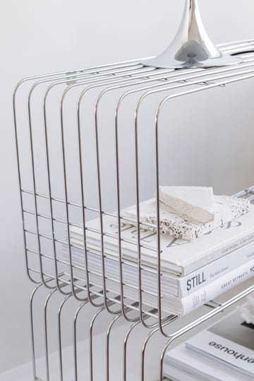 Wire Wandregal 31x70x26 cm - Chrome - Mette Ditmer