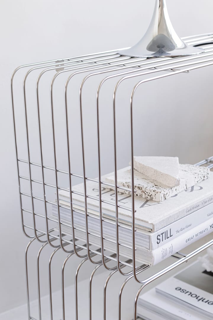 Wire Wandregal 31x70x26 cm, Chrome Mette Ditmer
