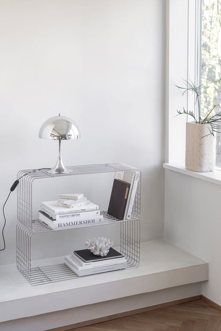 Wire Wandregal 31x70x26 cm, Chrome Mette Ditmer