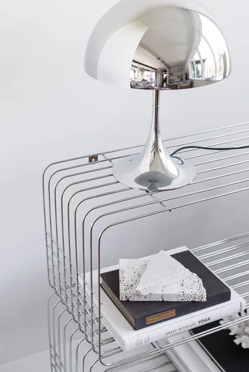 Wire Wandregal - Chrome, 31x70x26 cm - Mette Ditmer