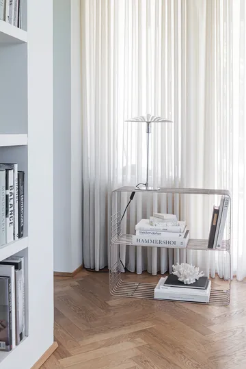 Wire Wandregal - Chrome, 31x70x26 cm - Mette Ditmer